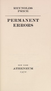 Cover of: Permanent errors.