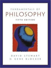 Cover of: Fundamentals of philosophy