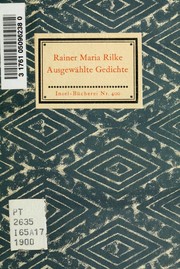 Cover of: Gedichte.: [Ausgewählt von Katharina Kippenberg]