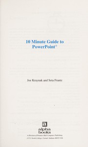 Cover of: 10 minute guide to PowerPoint