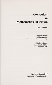 Cover of: Computers in mathematics education