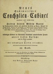 Cover of: Neues systematisches Conchylien-Cabinet
