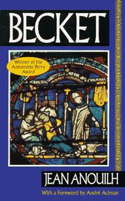 Cover of: Becket or The honor of God