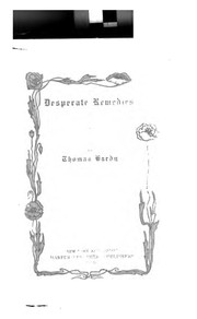Cover of: Desperate remedies by Thomas Hardy