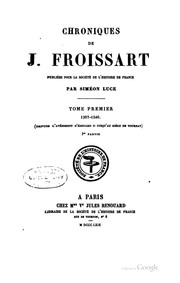 Cover of: Chroniques de J. Froissart by Jean Froissart