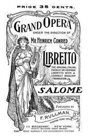 Cover of: Salome: a drama in one act
