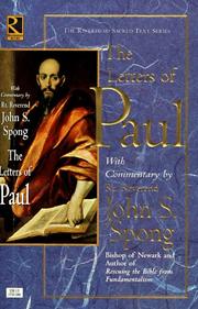 Cover of: The letters of Paul by with a preface by John Shelby Spong.