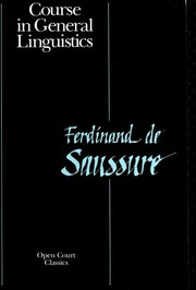 Cover of: Cours de linguistique générale