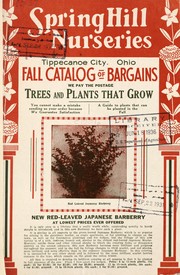 Cover of: Fall catalog of bargains: trees and plants that grow