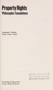 Property Rights by Lawrence Becker