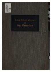Cover of: Briefe by Richard Wagner