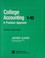 Cover of: College Accounting