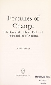 Cover of: Fortunes of change by David Callahan
