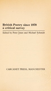 Cover of: British poetry since 1970: a critical survey