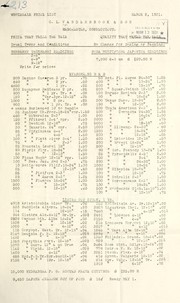 Cover of: Wholesale price list: March 2, 1931