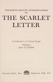 Cover of: Twentieth century interpretations of "the scarlet letter": a collection of critical essays