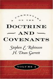 Cover of: A Commentary on the Doctrine and Covenants, Vol. 4: Sections 106 - 138