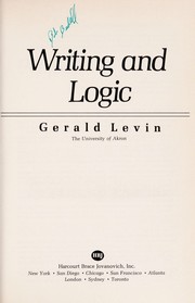 Cover of: Writing and logic
