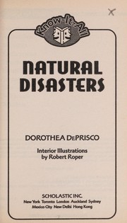Cover of: Natural disasters (Know-it-all)
