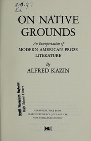 Cover of: On native grounds by Alfred Kazin