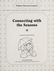 Cover of: Connecting With the Seasons (Explore, Discover, Connect!)