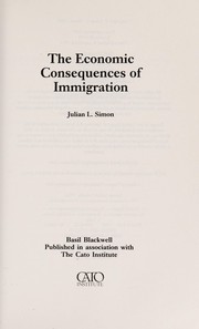 Cover of: The economic consequences of immigration by Julian Lincoln Simon