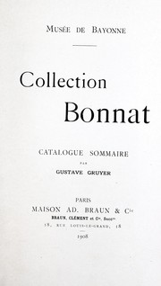 Cover of: Collection Bonnat: catalogue sommaire