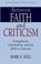 Cover of: Between Faith and Criticism