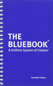 The Bluebook by Harvard Law Review Association