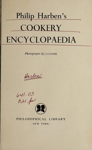 Cover of: Cookery encyclopaedia