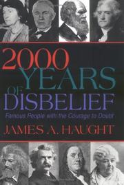 Cover of: 2000 years of disbelief: famous people with the courage to doubt