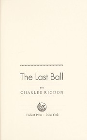 Cover of: The last ball.