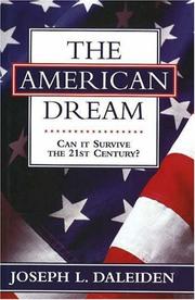 Cover of: The American Dream: Can It Survive the 21st Century?