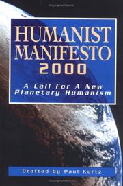 Cover of: Humanist manifesto 2000: a call for a new planetary humanism