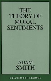 Cover of: The theory of moral sentiments by Adam Smith
