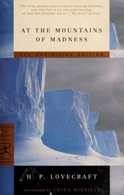 Cover of: At the mountains of madness by H.P. Lovecraft