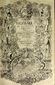 Cover of: The herball or, Generall historie of plantes
