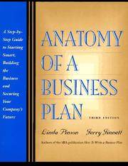 Anatomy of a business plan by Linda Pinson