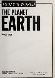 Cover of: The planet Earth