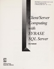 Cover of: Client/server computing with Sybase SQL Server