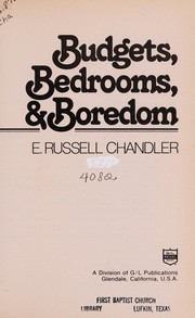 Cover of: Budgets, bedrooms, and boredom