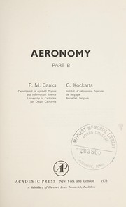 Aeronomy by P. M. Banks