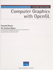 Computer graphics with OpenGL by Donald Hearn