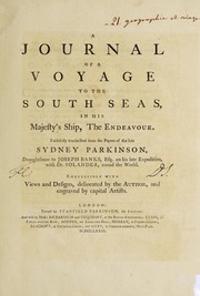 Cover of: A journal of a voyage to the South Seas, in His Majesty's ship, the Endeavour