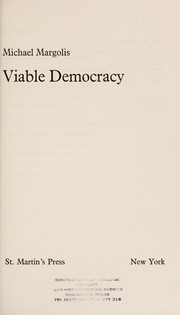 Cover of: Viable democracy