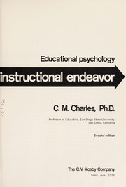 Cover of: Educational psychology: the instructional endeavor