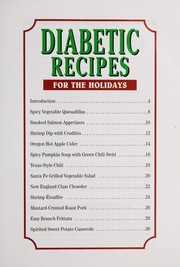 Diabetic Recipes For the Holidays by Sacco Productions Limited Audrey Nilson Photography