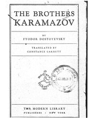 Cover of: The Brothers Karamazov by 