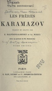 Cover of: Les frères Karamazov: Tome Second