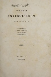 Cover of: Iconum anatomicarum explicatio